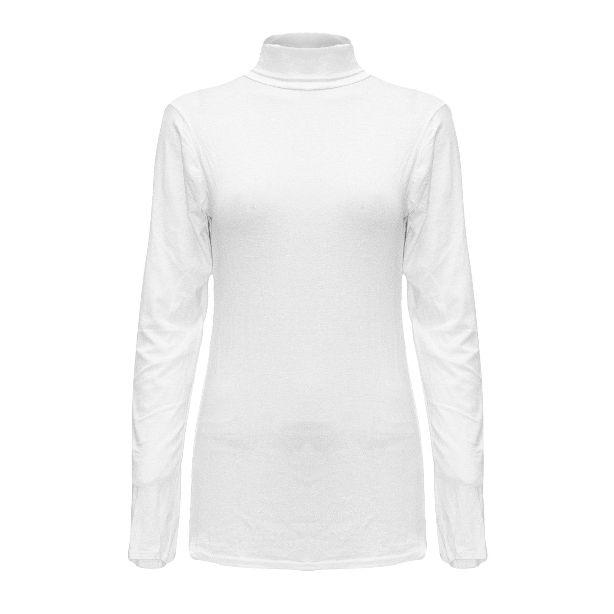 Ava Polo Neck Long Sleeve Basic Top