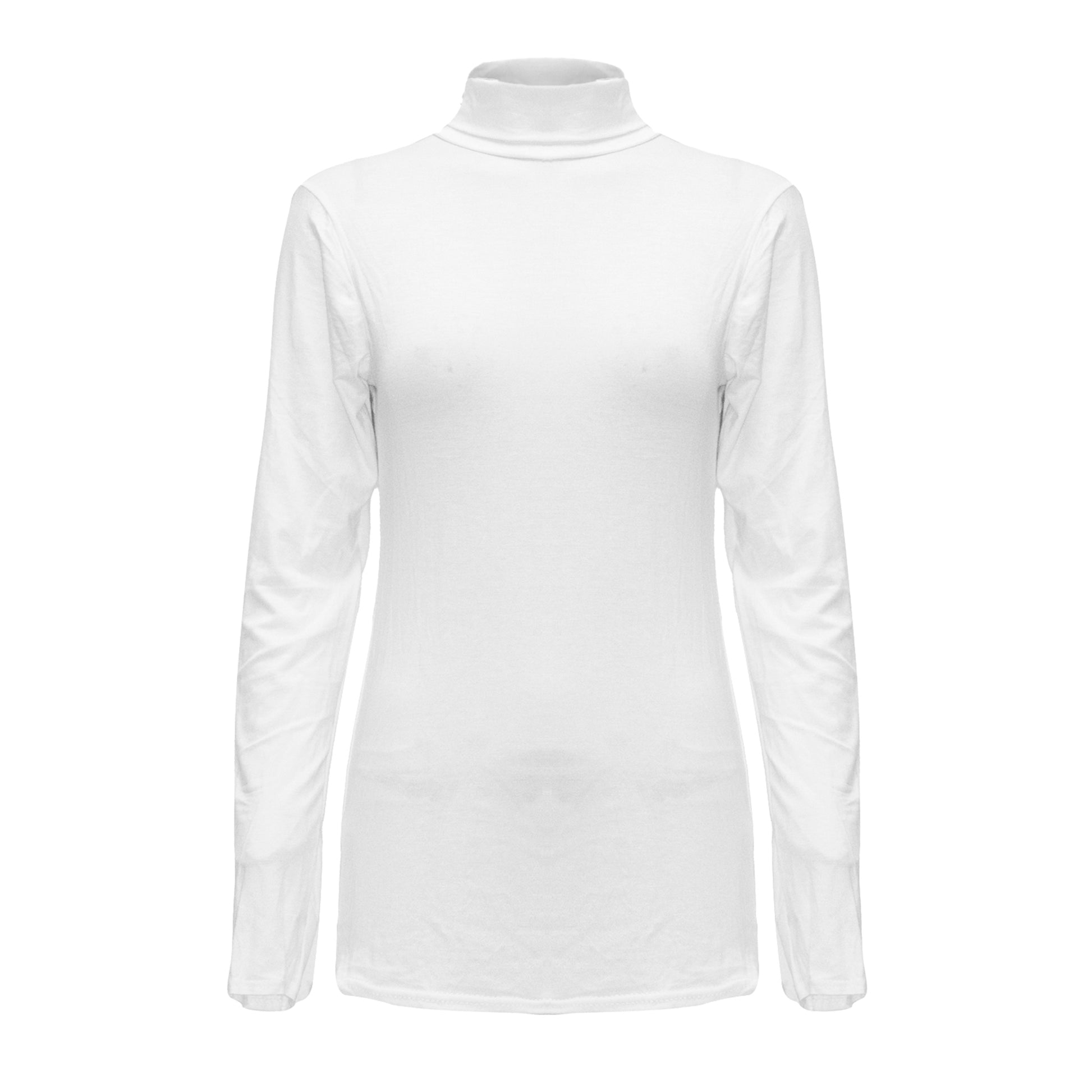 Ava Polo Neck Long Sleeve Basic Top