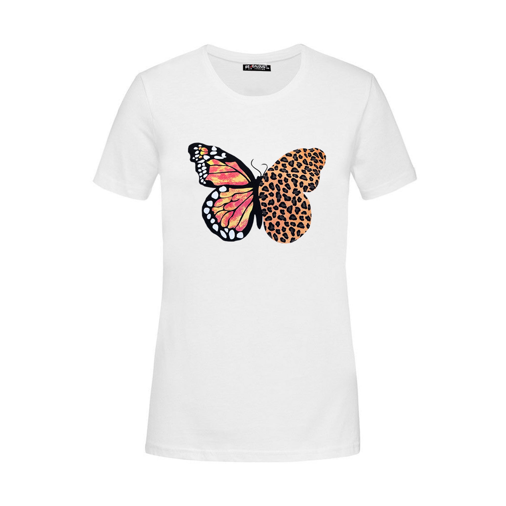 Emily Short Sleeve Butterfly Print Baggy T-Shirt