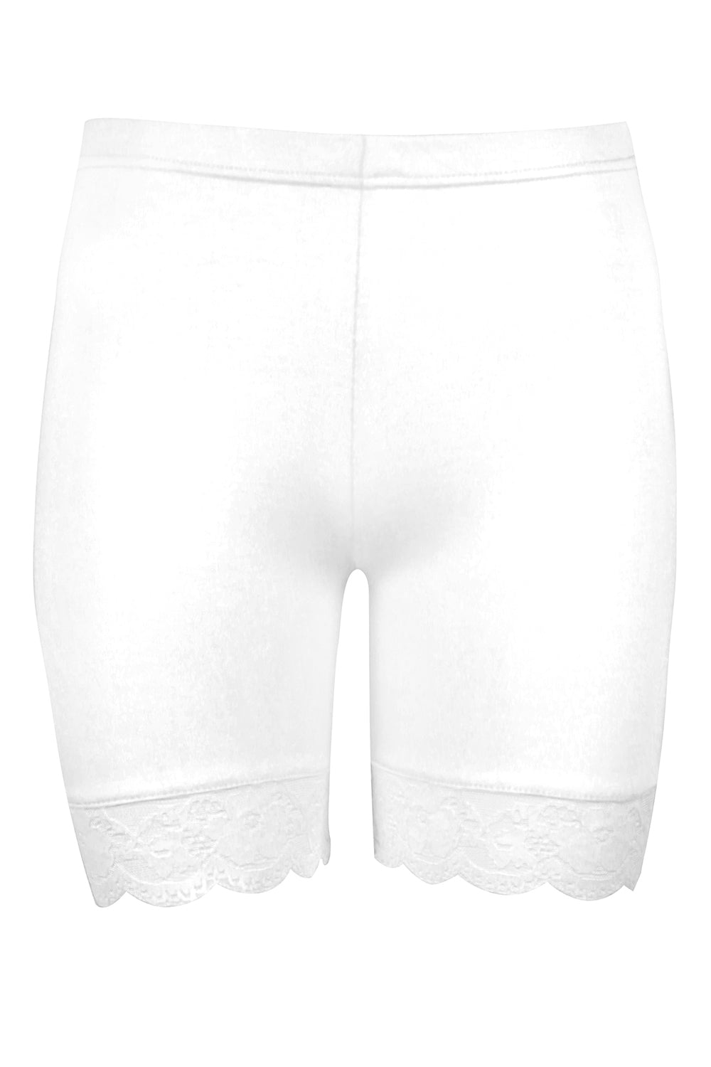 Zoe Lace Trim Basic Jersey Cycling Shorts