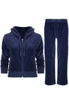 Callie Faux Velvet Lounge Wear Set - bejealous-com