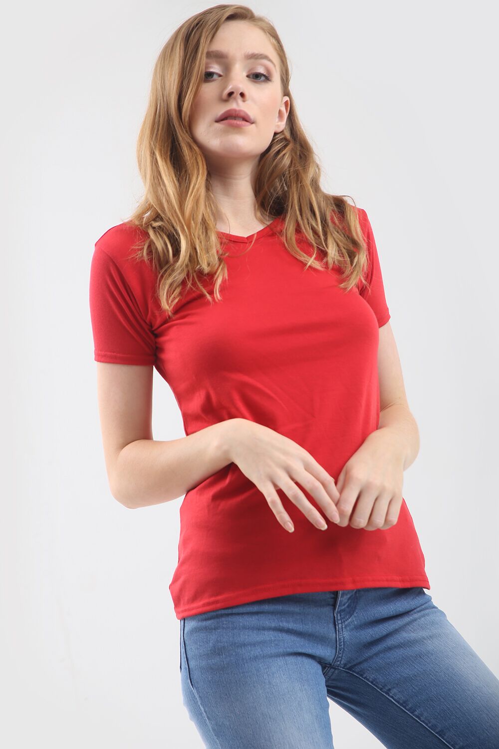 Short Sleeve Basic White Vneck Tshirt - bejealous-com