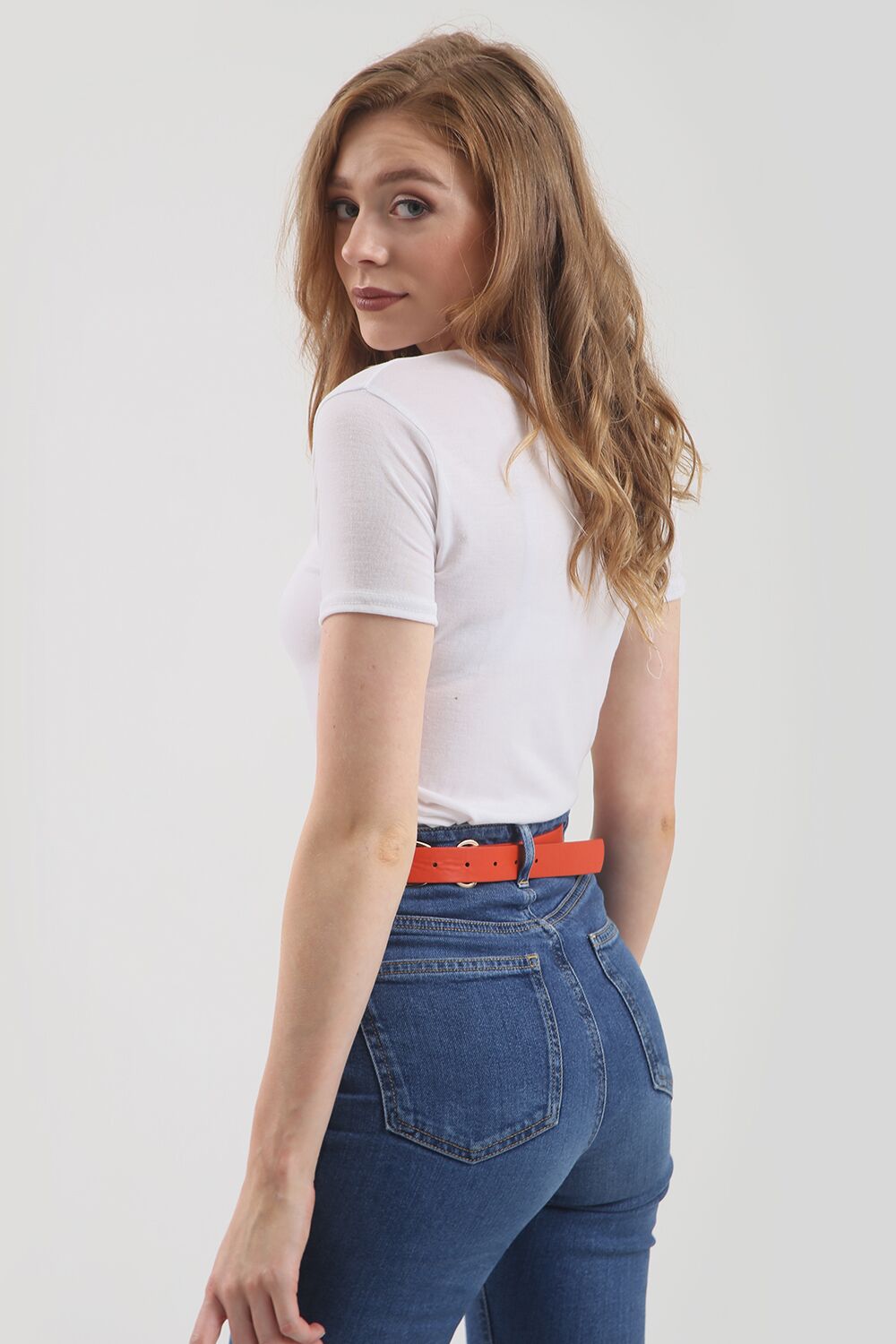 Short Sleeve Basic White Vneck Tshirt - bejealous-com